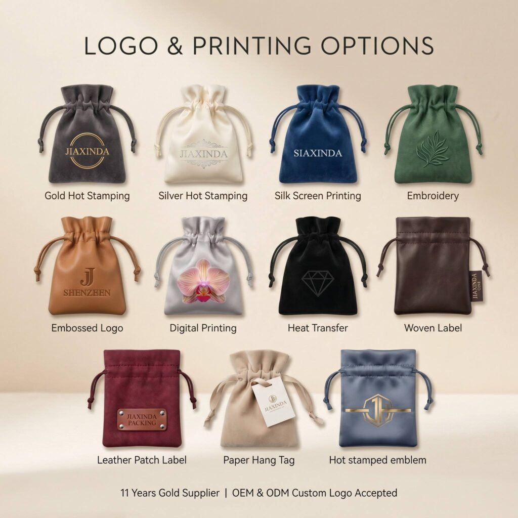 Eco-friendly Twill Cotton Pouch Thread Ribbons String Bag Packaging Drawstring Pouch Jewelry Gift Drawstring Pouch Gift & Craft