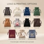 Eco-friendly Twill Cotton Pouch Thread Ribbons String Bag Packaging Drawstring Pouch Jewelry Gift Drawstring Pouch Gift & Craft
