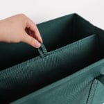Hot Sale Non Woven Storage Box Eco Friendly Reinforced Bottom Foldable Storage Bag Collapsible Grocery Bag