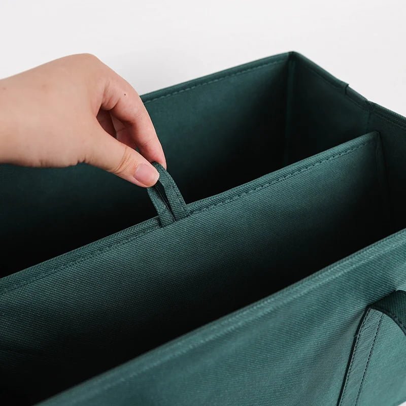 Hot Sale Non Woven Storage Box Eco Friendly Reinforced Bottom Foldable Storage Bag Collapsible Grocery Bag