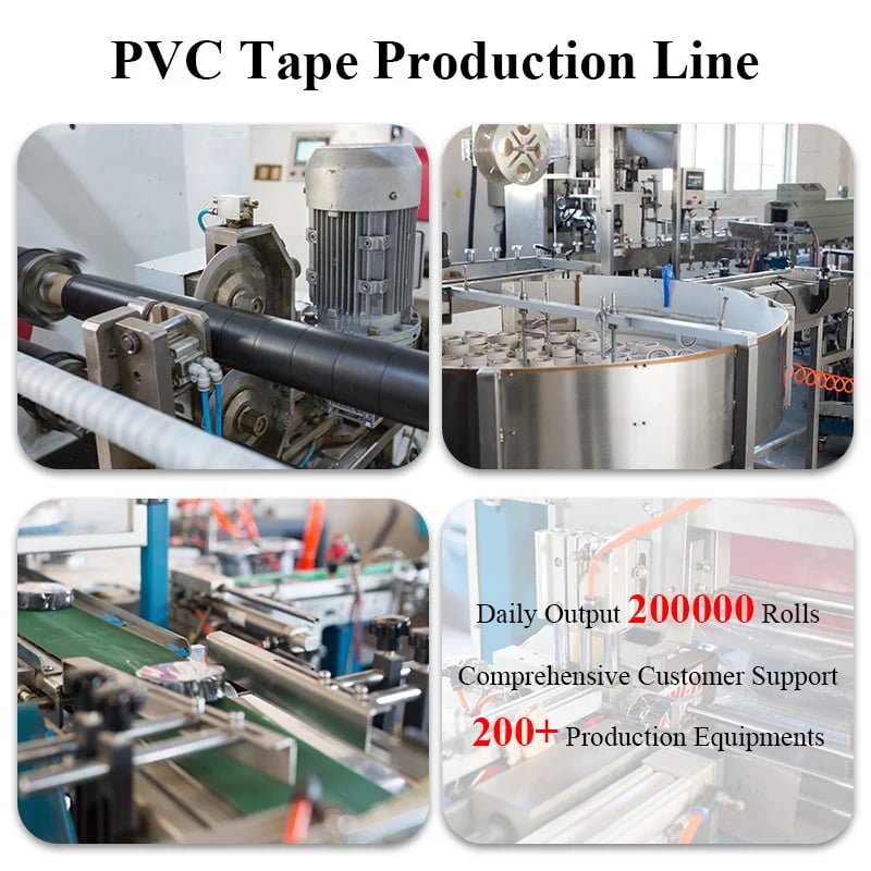 High Voltage Vinyl Black Color PVC Electrical Insulation Fire Retardant CE RoHS Wire Insulating Manufacturer FR Adhesive Tape