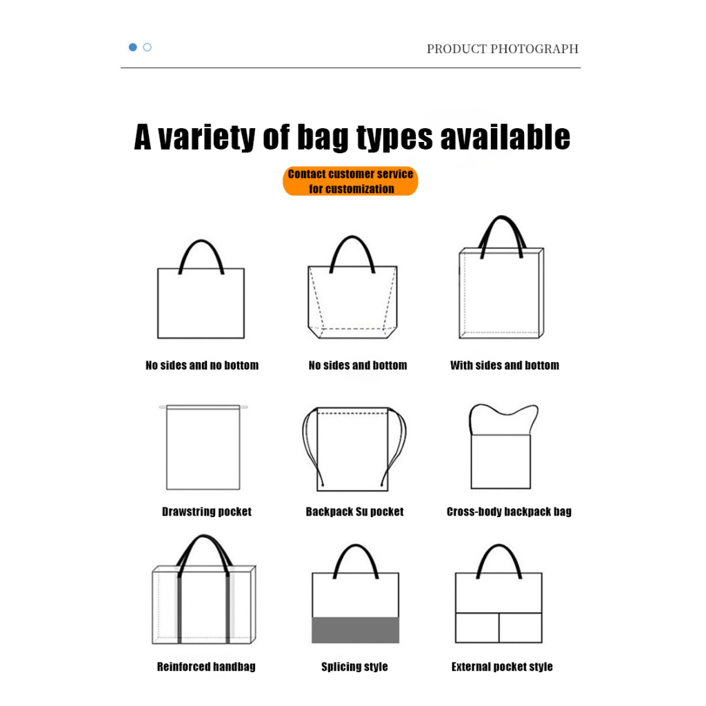 Promotional High Quality Custom Reusable Non Woven PP Shopping Flat Dustproof Bags for Packaging With Customized Logo
