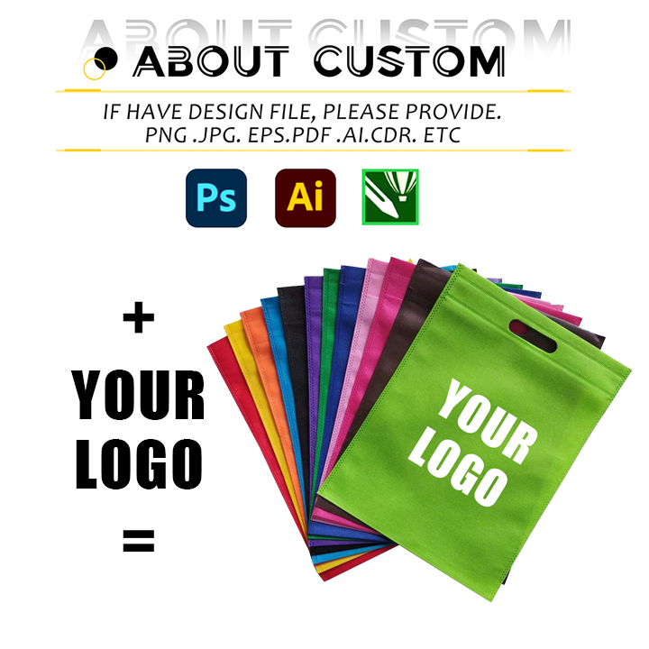 Promotional High Quality Custom Reusable Non Woven PP Shopping Flat Dustproof Bags for Packaging With Customized Logo