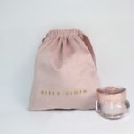 Luxury Soft Pink Velvet Pouch for Jewelry Customized Drawstring Velvet Bags Dust Gift Cosmetic Packaging Bag