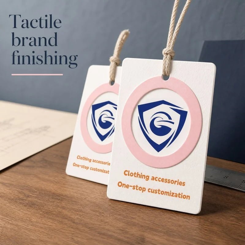 Customizable Eco-Friendly Hot-Stamped Coated Paper Durable Washable Garment Hang Tags for Children’s Clothing Bags Shoes Custom