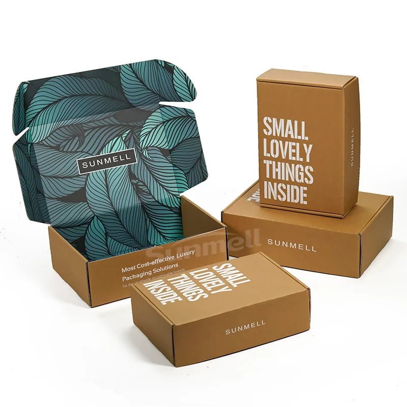 Custom Logo Printed Brands Eco Friendly Delivery Corrugated Kraft Mailing Boxes Shipping Mailer Box Paper Box for Clothes