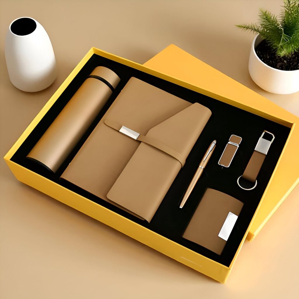 Luxury Lid and Base Corporate Gift Box with Custom Logo for Promotional and Business Packaging