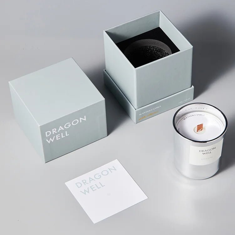 Luxury Printing Cardboard Gift Candle Shipping Packaging Boxes Custom Gold Box Packaging for Candle