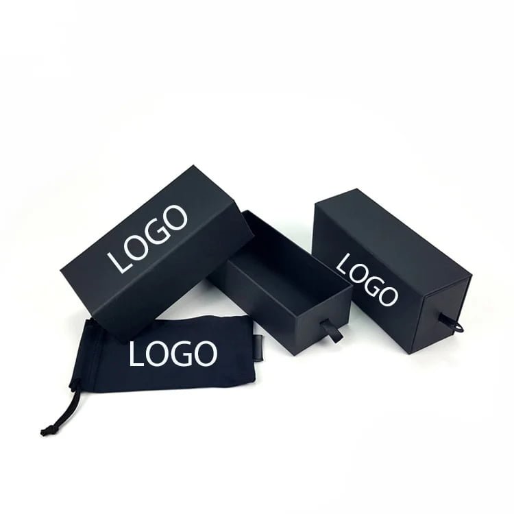 Customization Options Available Printing Embossing Special Finishes Sunglasses Paper Packaging Products Drawer Gift Box