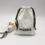 Eco-friendly Twill Cotton Pouch Thread Ribbons String Bag Packaging Drawstring Pouch Jewelry Gift Drawstring Pouch Gift & Craft